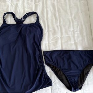 Navy Blue Women's Gottex tankini swimsuit